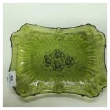 Olive Calling Card Glass Tray (5-" x 6")