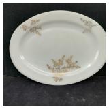 Federal Golden Glory Oval Milk Glass Platter