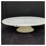 Milk Glass Cake Stand