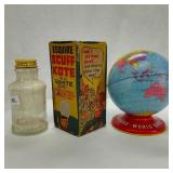 Esquire Scuff Kote Circa 1950s & Globe Penny Bank