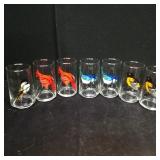 (7) Retro Colorful Bird Glasses