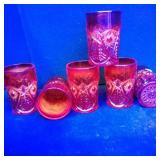 (6) Valtec Amberina Tumblers