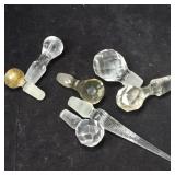 (6) Glass Decantor / Bottle Stoppers