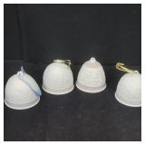 (4) Lladro Holiday Bells