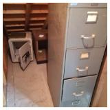 (2) Safes & Filing Cabinet