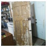 Antique Painted Wooden Door