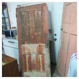 Antique Painted Wooden Door