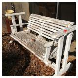 White Wooden Swing