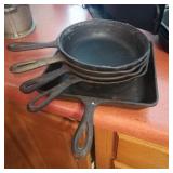 (5) Cast Iron Skillets