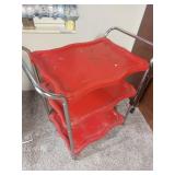 Red Serving Cart