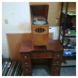 Small Edison Style Record Player (Missing Head)