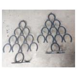 (2) Horseshoe Christmas Trees
