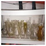 Shelf Full of Oil Lamp Globes