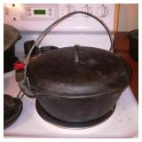 Cast Iron Pot with Matching Lid