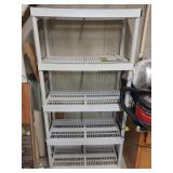 White Plastic Storage Rack