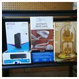 Netgear N750, Architect Lamp, Clock, & Receiver