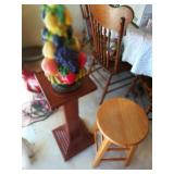 Stool, Fruit Decor & Plant Stand