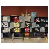 Wall of Yarn Including the Storage Bins
