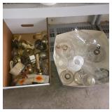 Oil Lamp Parts, Wick Holders, Globes, Etc.