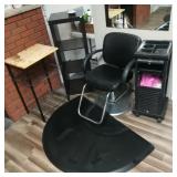 Recline Chair, Mat, Carts, Small Shelves