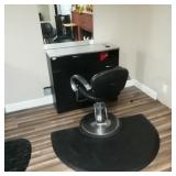 Hair Dresser Work Station, Chair, Mat