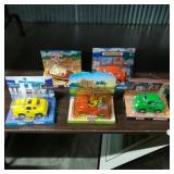 (5) Chevron Kids Toy Cars