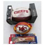 Kanas City Chiefs Footballs and Die Cast Semi
