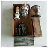 2 Cast Service Men, Yellowstone Map, Lamp