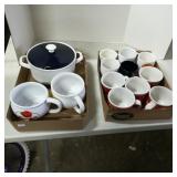 Cambells Bowls, Coffee Cups & Dish With Lid