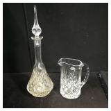 Royal Galley Lead Crystal Pitcher & Decanter