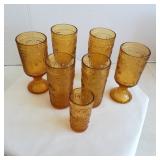 Amber Glasses & Stemmed Goblets