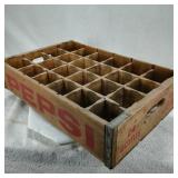 Wooden Pepsi Cola 24 Bottle Carrier