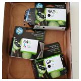 Hp Ink  64 Black & Color & 962 Black Ink
