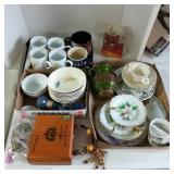 Coffee Cups, China, Clock