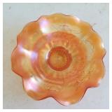 Northwood Marigold Candy Dish with Pie Crust Top