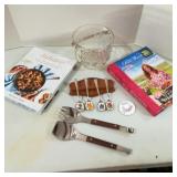 Cook Books, Spoons & Cut Glass Pale