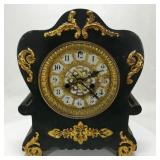 1898 Heavily Gilded Mantle Clock