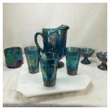 Indianaware Iridescent Grape Glassware