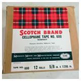 NOS Scotch Tape in Original Box w 12 Rolls