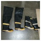 (2) Pair of Firemen Boots