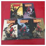 (5) Hellboy Graphic Novels (Various Series)