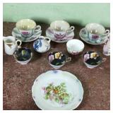 Variety of Tea Cups & Saucers Occupied Japan, etc