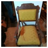 Arts & Crafts Period Mustard Color Rocking Chair