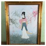 Japanese Gisha Girl Oil on Canvas
