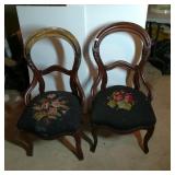 Pair of Needlepoint Chairs