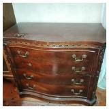 Four Drawer Curved Front Chest of Drawers