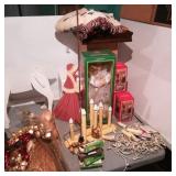 Table Full of Christmas Items