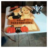 Pilgrims & Thanksgiving Yard Sign