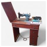 Domestic Sewing Machine with Various Parts