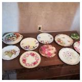 10 Hand Painted Plates and Platters